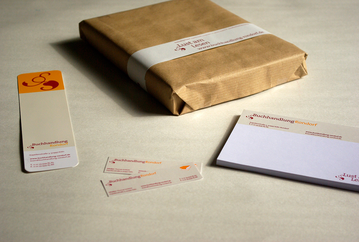 Print, Logo, Buchhandlung, Logo, CI, Lesezeichen, Block, Visitenkarte, Grafik