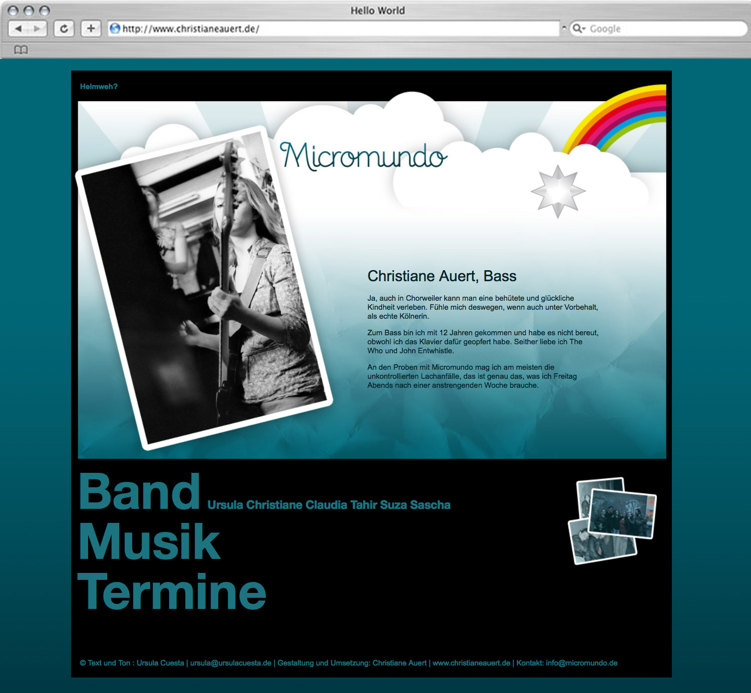 Band, Logo, Plakate, Flyer, Konzertplakat, Grafik, Website, Web-Design, Band-Homepage