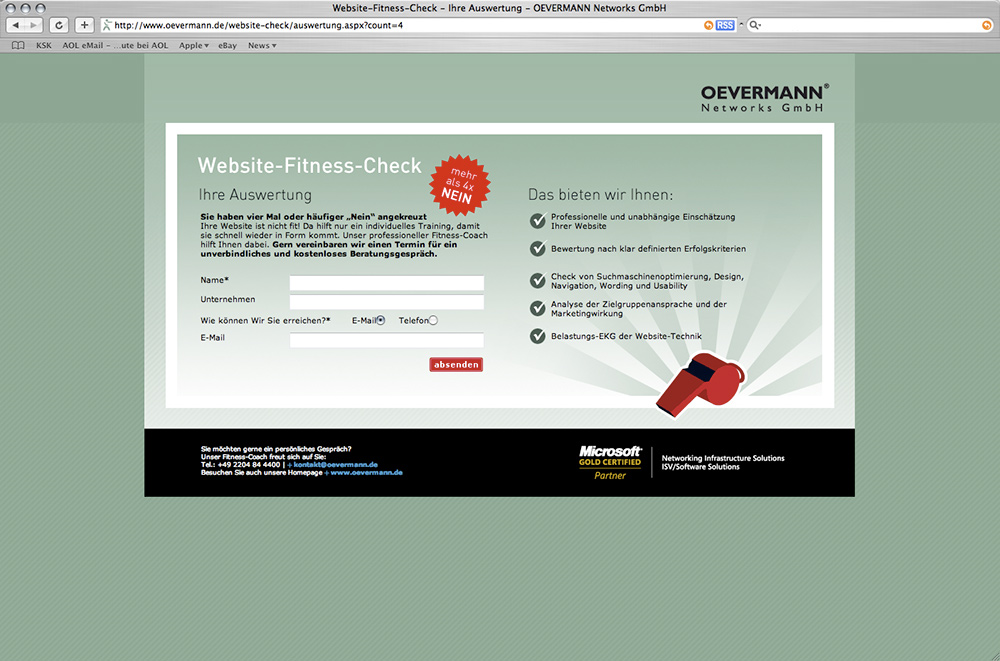 Grafik-Design, Landing-Page, Web-Design, Mailing, Akquise-Aktion